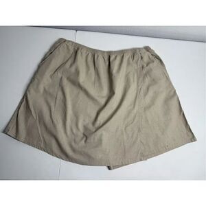 Vintage Bentley Plus Women’s Linen Blend Shorts/ Skorts Elastic Waist Sz 26 Note